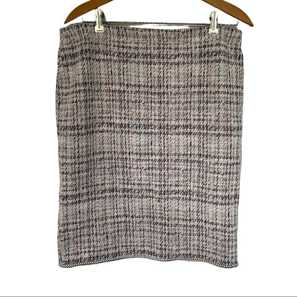 Max Studio Blazer Suit Skirt Set Plaid Career Office Business Professional Tweed - Picture 3 of 16